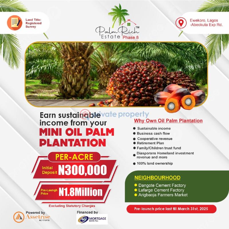 Commercial Land For Sale Palmrich Estate Phase 8 Ewekoro Ogun State Abese Ewekoro Ogun - 2