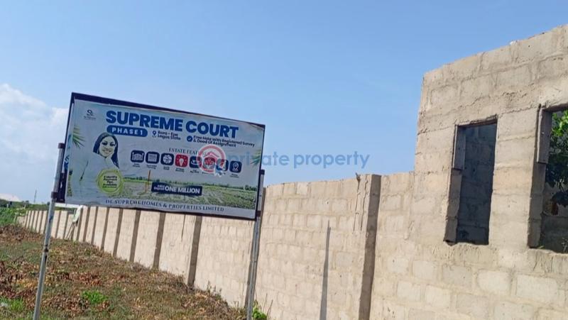 Residential Land For Sale Supreme Court Estate Phase 1 Beside Augustine University Epe Lagos - 0