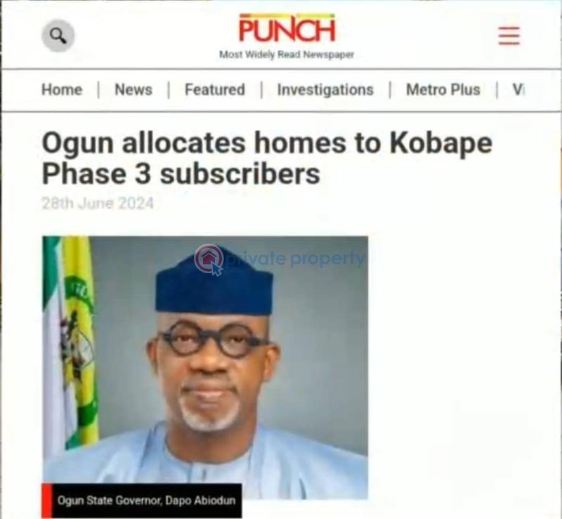 Acres of dry land in kobape ogun state - 1 Residential Land For Sale Steeze Estate Kobape Abeokuta Ogun State Adatan Abeokuta Ogun - 1