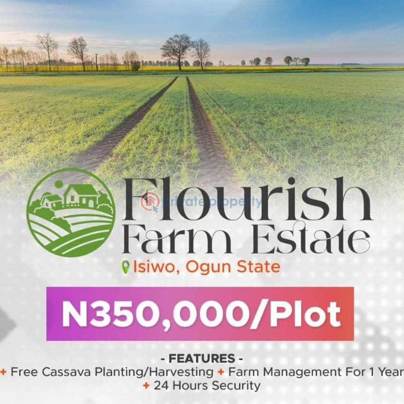 For sale Land Flourish Farm Estate In Isiwo Ogun State Lagos Extension