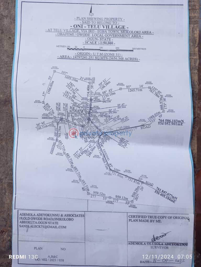 Commercial Land For Sale Oni Tellu Village Obafemi Owodo Local Government Obafemi Owode Ogun