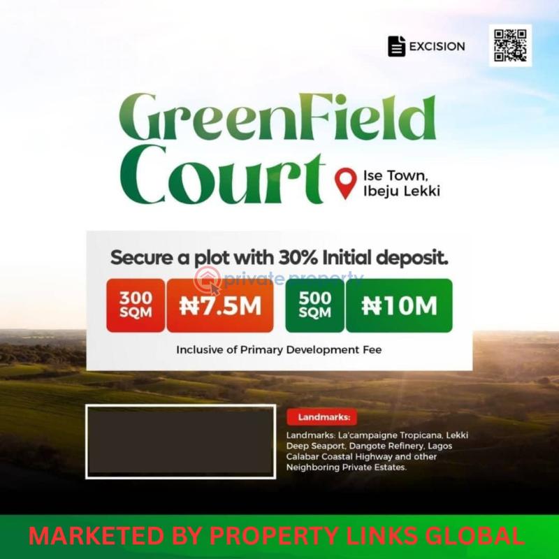 Mixed use Land For Sale Genuine Land For Sale Directly Facing Coastal Road In Ise Town Ibeju-Lekki Lagos