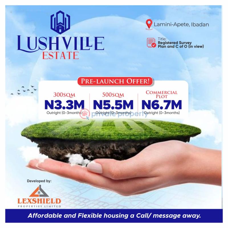 Residential Land For Sale Lushville Estate Lamini Apete Ibadan Iwo Road Ibadan Oyo - 0