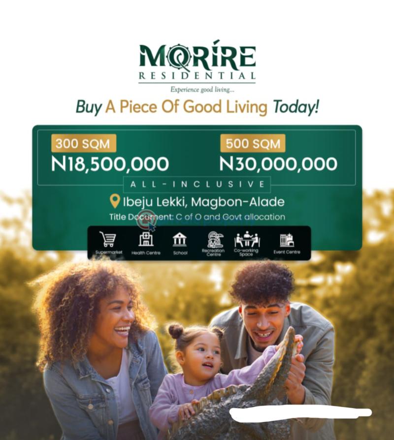 Residential Land For Sale Morire Residential Estate Magbon Ibeju Lekki Ibeju-Lekki Lagos