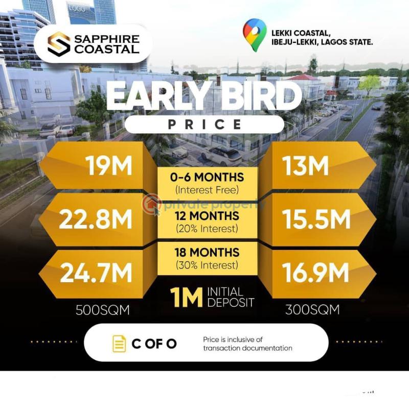 Mixed use Land For Sale Sapphire Coastal Estate Ibeju Lekki Lagos La Campaigne Tropicana Ibeju-Lekki Lagos - 0