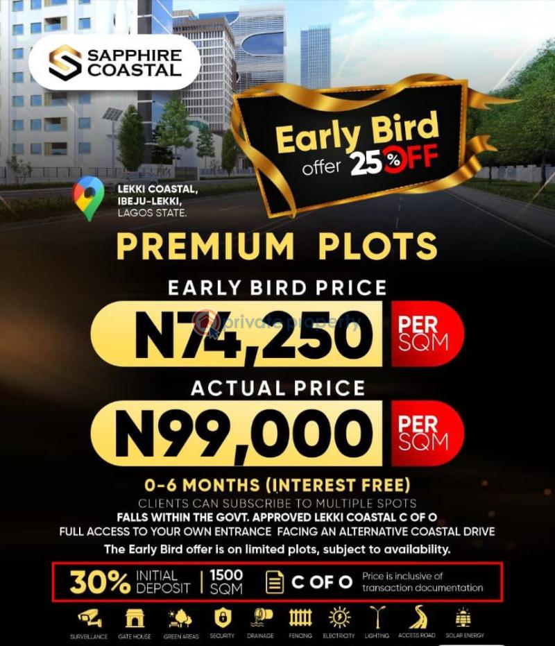 Mixed use Land For Sale Sapphire Coastal Estate Ibeju Lekki Lagos La Campaigne Tropicana Ibeju-Lekki Lagos - 5