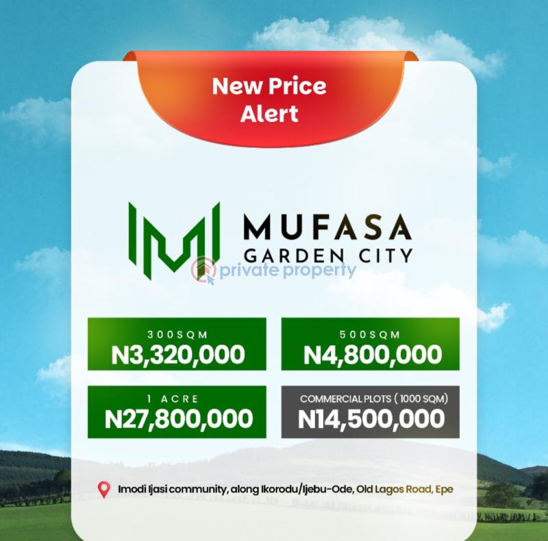 Residential Land For Sale Mufasa Garden City Imodi Ijasi Community Ogun State Ogun Ogun area 