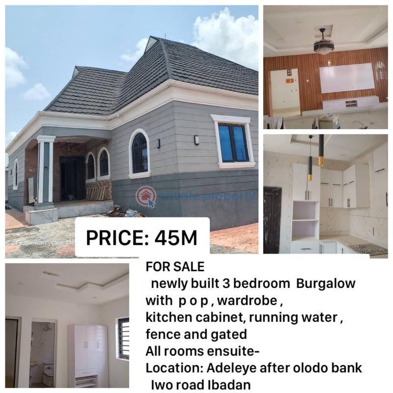 Bungalow For Sale Adeleye After Olodo Bank Iwo Road Ibadan Eleyele Ibadan Oyo
