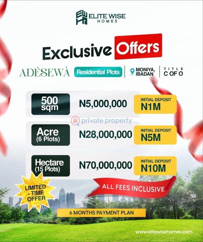Residential Land For Sale Moniya Ibadan Oyo