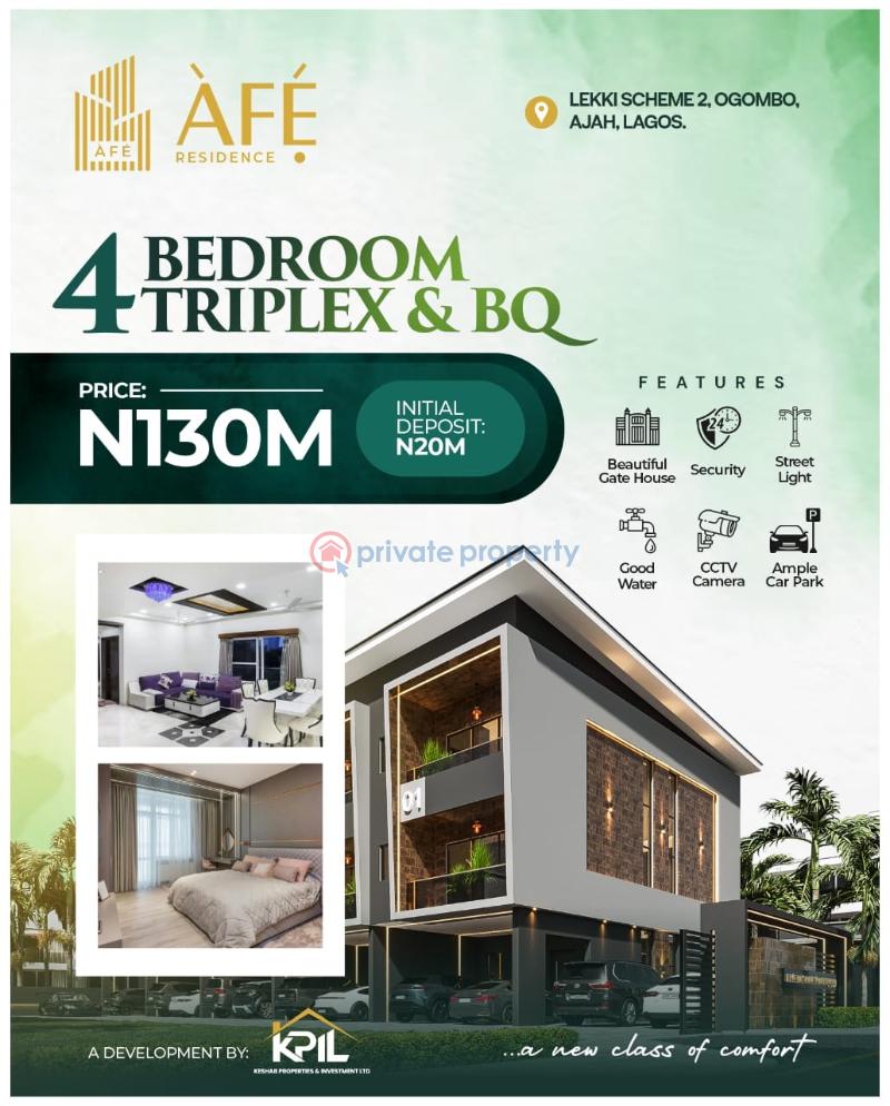4 bedroom Semi detached Duplex For Sale Lekki Scheme 2 Ogombo Ajah Lagos - 0