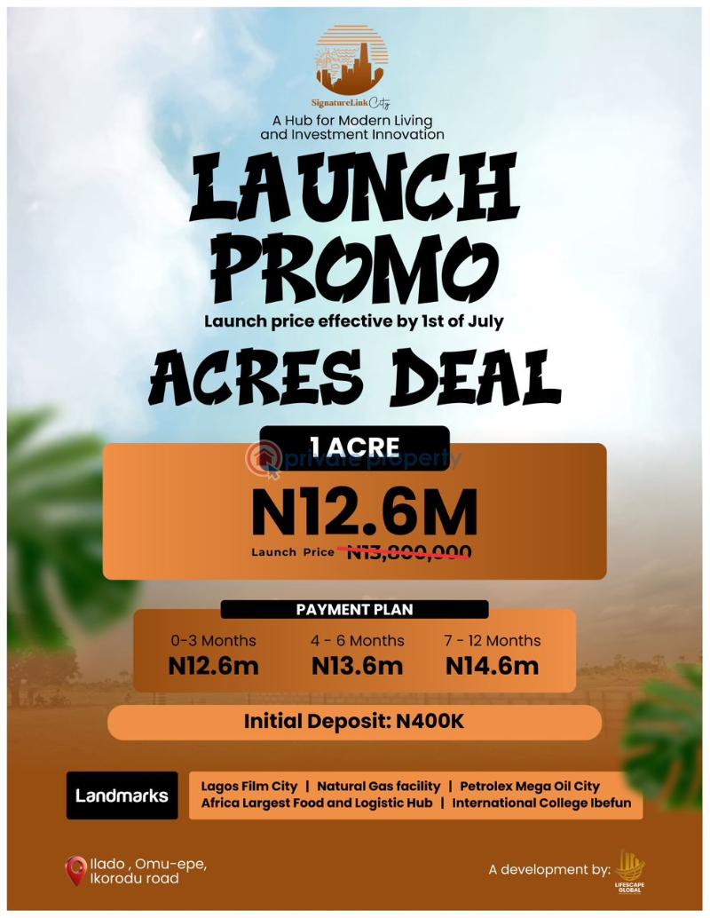 Mixed use Land For Sale Acre Of Land At Ilado Off Omu Epe Ikorodu Road Ogun Ogun area  - 2