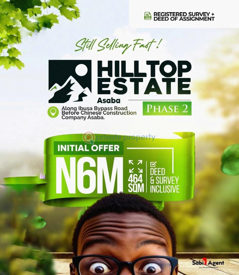 Land For Sale Hilltop Estate Phase 2 Asaba Along Ibusa Bypass Road Asaba Delta