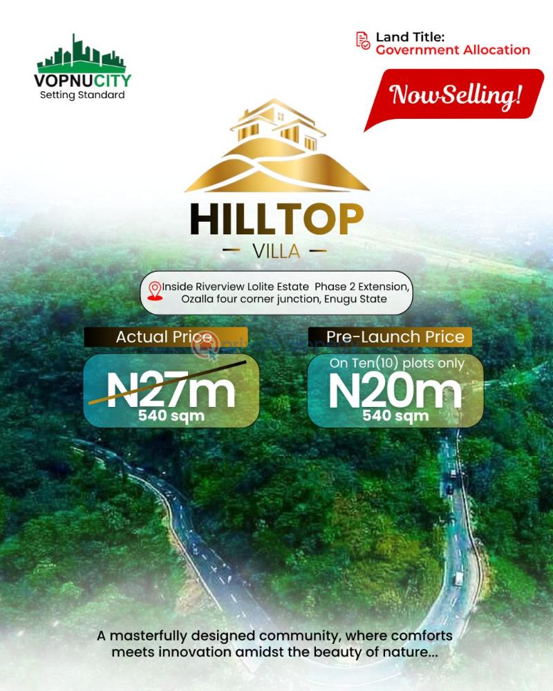 Residential Land For Sale Ozalla By Four Corners Enugu Area 