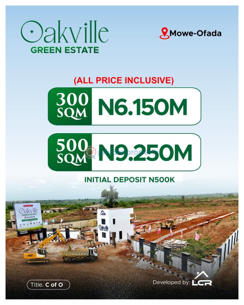 Residential Land For Sale Oakville Green Estate, Mowe Ofada* Mowe Ogun area  - 0