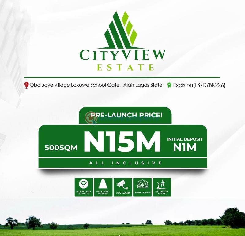 Residential Land For Sale City View Estate, Obaluaye Village, Lakowe School Gate, Ajah, Lagos State Lakowe Ajah Lagos - 0