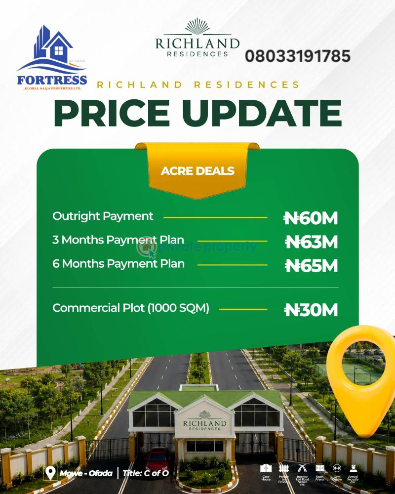 Mixed use Land For Sale Mowe Ofada Mowe Ogun area  - 5