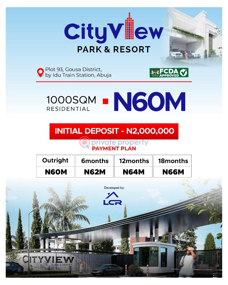 Residential Land For Sale City View Park And Resort Gousa District By Idu Train Station Fct Abuja Abuja Phase 1 