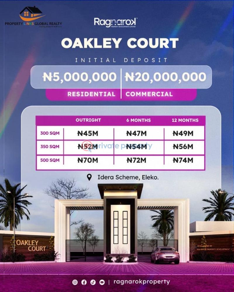 Residential Land For Sale Oakley Court Estate Located Less Than 5 Minutes Drive From Lekki Epe Expressway Eleko Ibeju-Lekki Lagos - 2