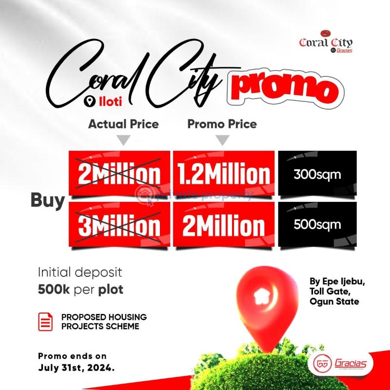 Residential Land For Sale Coral City Iloti Epe Ijebu Ogun State Ogun Ogun area  - 1