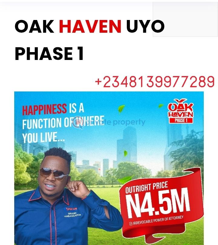 Mixed use Land For Sale Oak Haven Phase 1, Ndon Ebom Uruan Akwa Ibom