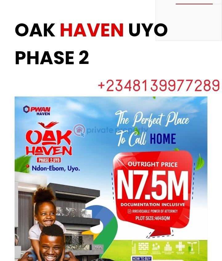 Land For Sale Oak Haven Phase 2, Ndon Ebom, Uruan Akwa Ibom