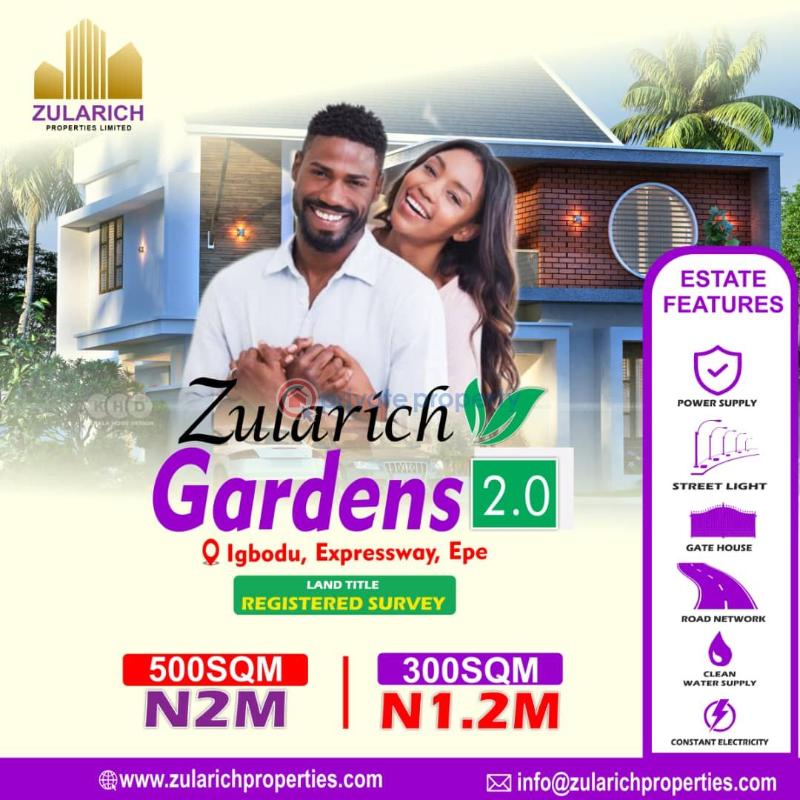 Land For Sale Landmarks* 	•	Epe Resort And Spa 	•	Alaro City 	•	Lekki International Airport 	•	Sub Saharan Africa's Largest Food Security Systems And Central Logistics Park 	•	Lekki Deep Sea Port 	•	Lekki Free Trade Zone 	•	Dangote Refinery 	•	Lagos Film City Epe Lagos - 0