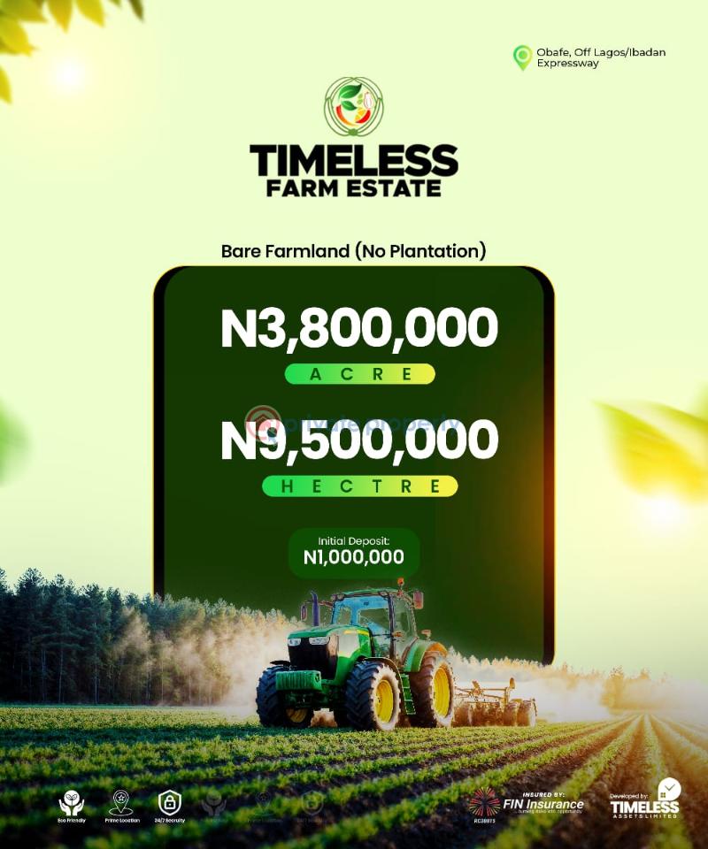 Commercial Land For Sale Timeless Farm Estate, Obafemi, Off Lagos/ibadan Expressway. Ibadan Oyo