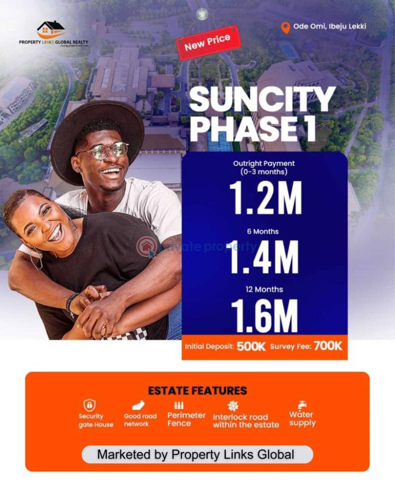 Residential Land For Sale Suncity Estate Phase 1 Ode Omi Close To Dangote Refinery Ibeju-Lekki Lagos - 3