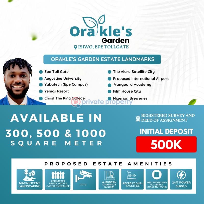 Land For Sale Orakel Garden, Isiwo, Epe/ijebu Ode Express Way Epe Lagos - 1