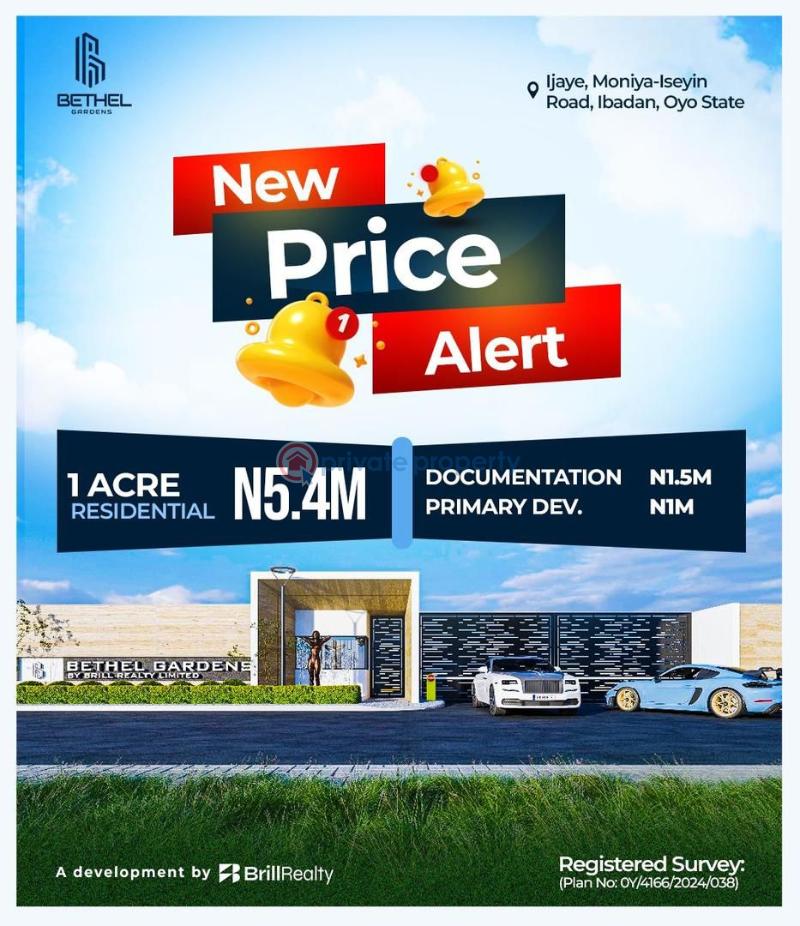 Residential Land For Sale Bethel Gardens Along Moniya Iseyin Road Ibadan Iseyin Ibadan Oyo - 1