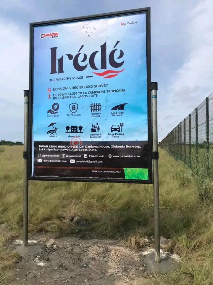 Land For Sale Ise Town, Close To La Campaigne Tropicana Ibeju Lekki Lagos La Campaigne Tropicana Ibeju-Lekki Lagos