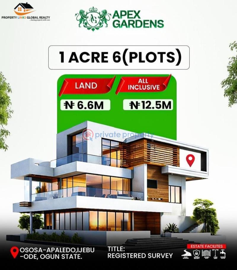 Residential Land For Sale Apex Gardens Estate With Genuine Real Estate Investment Ijebu Ode Ogun - 2