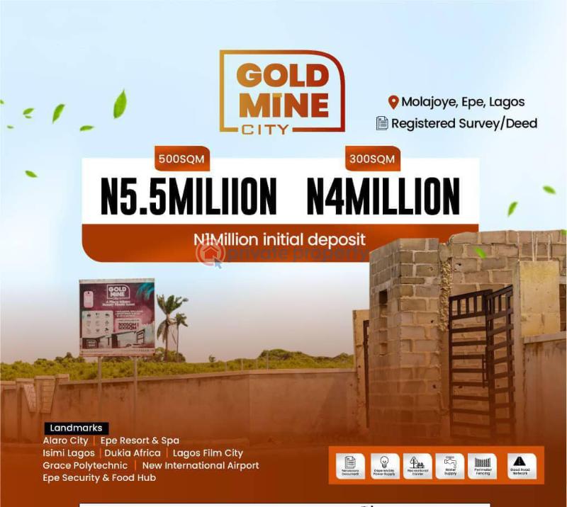 Residential Land For Sale Gold Mine City, Molajoye Epe Lagos - 0