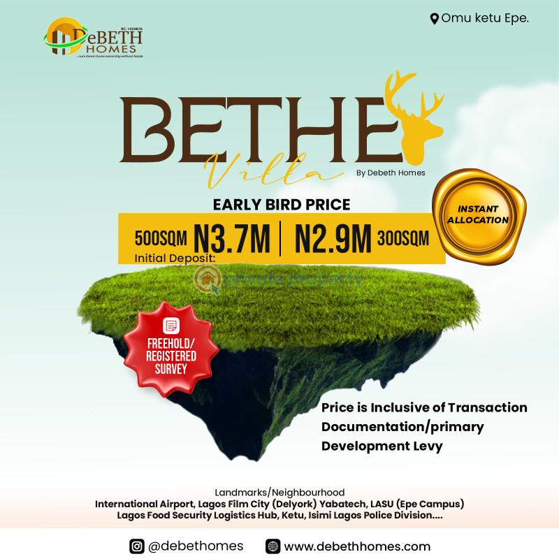 Land For Sale International Airport, Lagos Film City (delyork) Yabatech, Lasu (epe Campus) Lagos Food Security Logistics Hub, Ketu, Isimi Lagos Police Division.... Epe Lagos - 3
