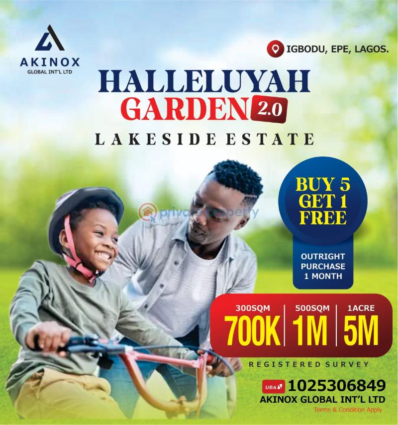 Affordable land Land For Sale Halleluya Gardens Estate 2.0 Located At Igbodu Epe Lagos