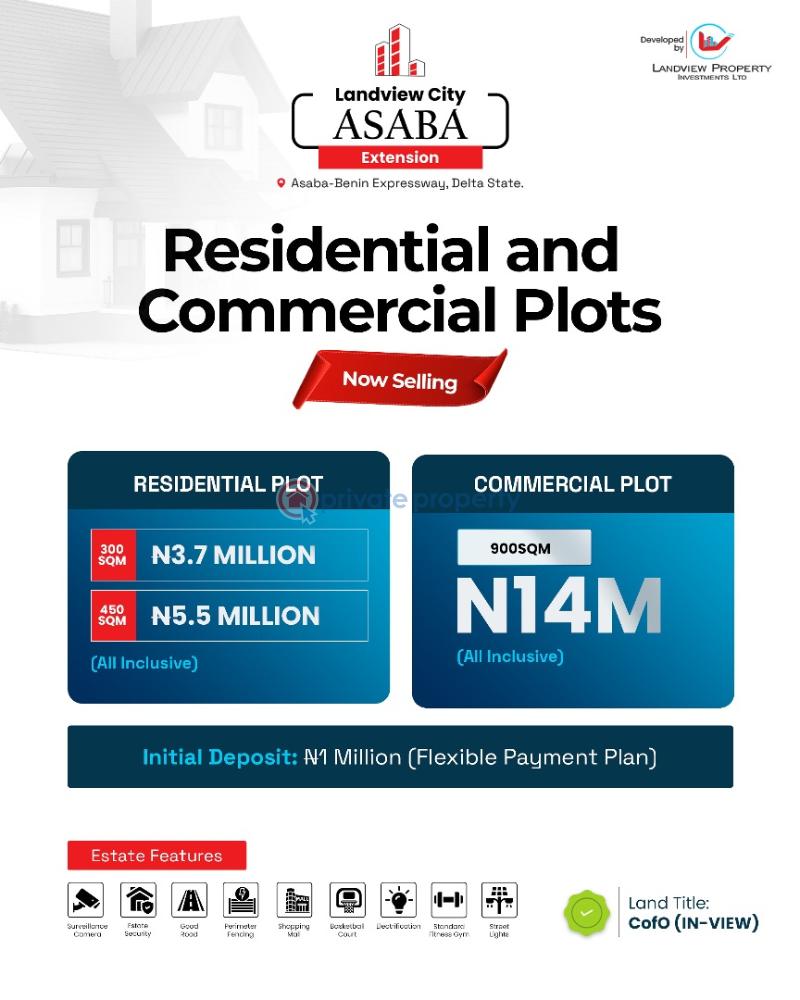 For sale 5 bedroom Mixed use Land Asaba Benin Expressway Asaba Delta