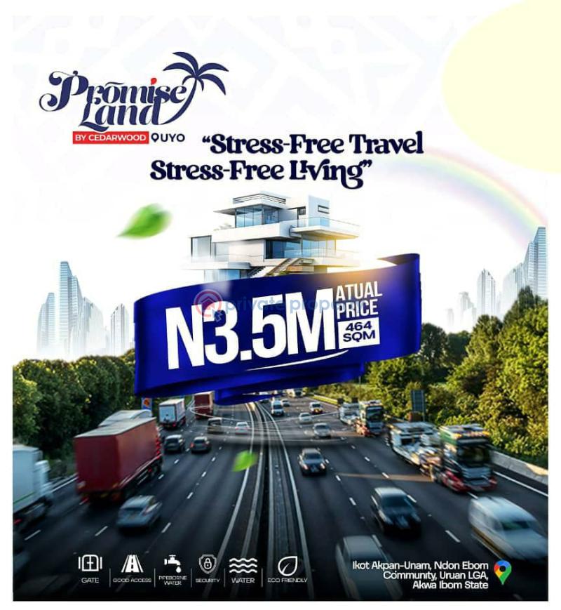 Mixed use Land For Sale Promise Land Estate, Ikot Akpan Unam, Ndon Ebom Community, Uruan Lga, Akwa Ibom State. Uruan Akwa Ibom