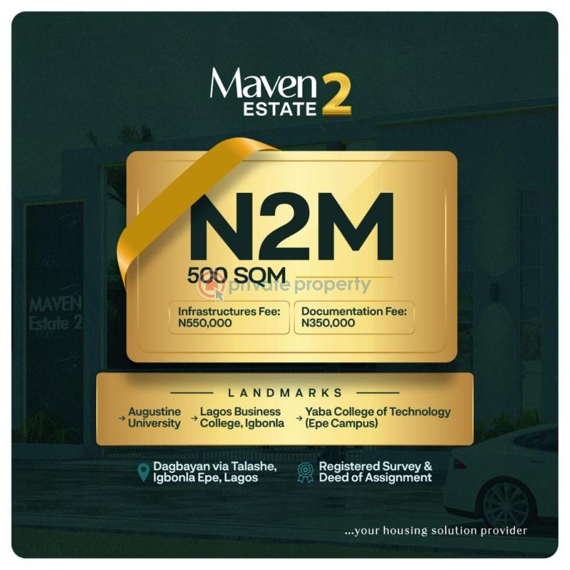 Residential Land For Sale Maven Estate Phase 2 Igbonla Epe Close To Augustine University Epe Lagos - 6