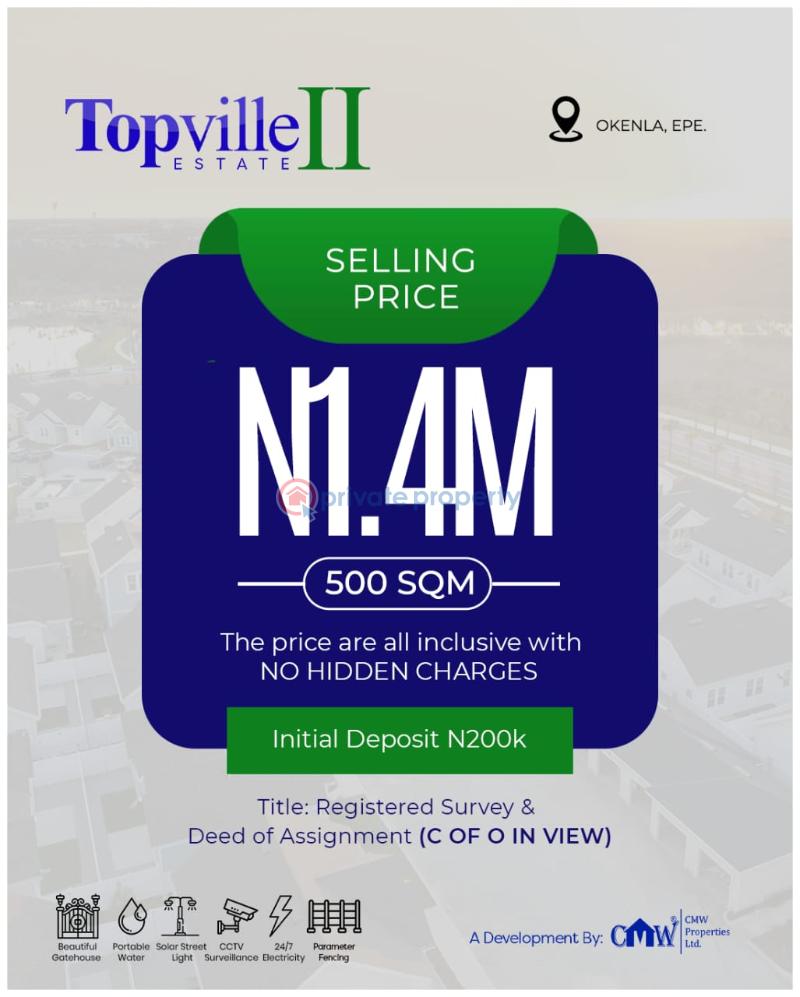 Residential Land For Sale Topville Estate Phase 2 Okenla Close To Augustine University Epe Lagos - 5