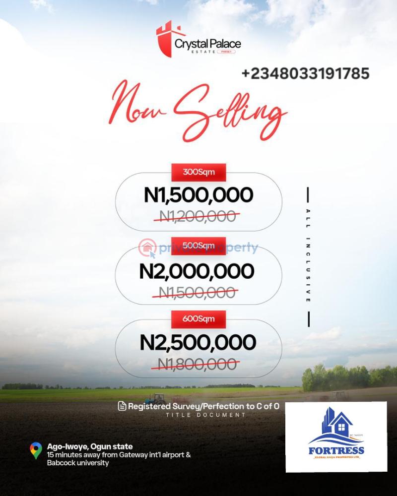 Mixed use Land For Sale Ago Iwoye Ijebu Ode Ogun