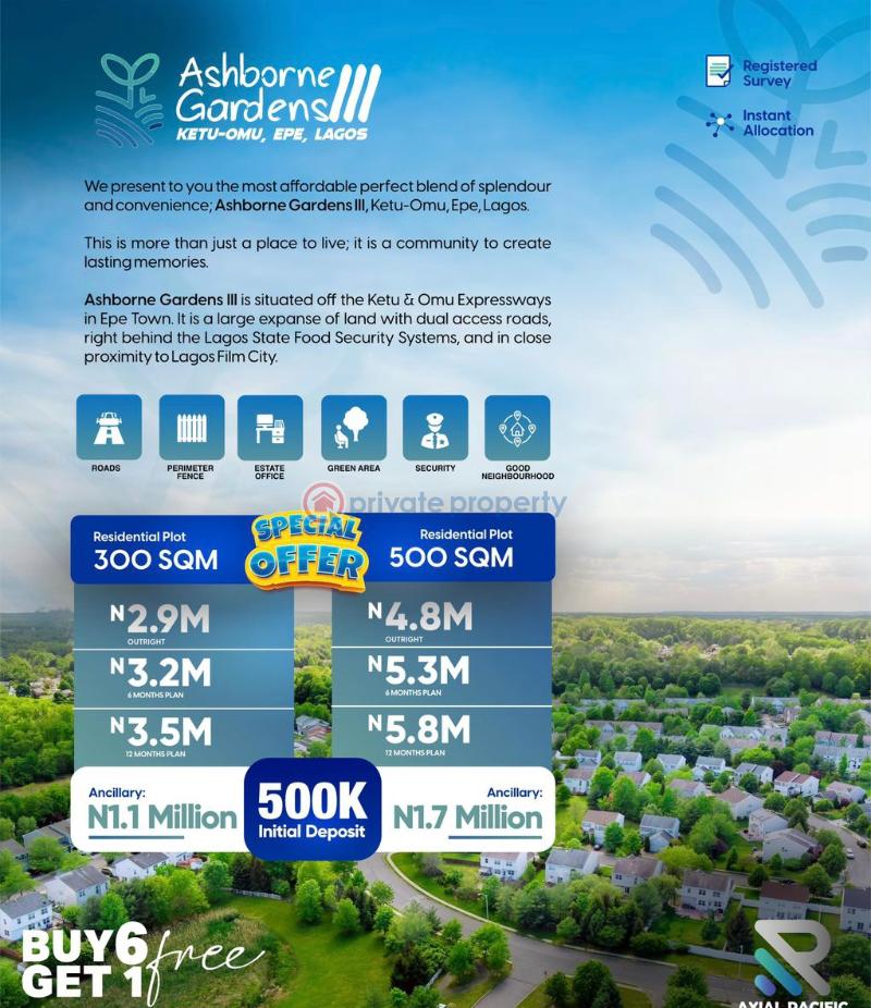 Residential Land For Sale Ketu Omu, Epe Lagos Epe Lagos