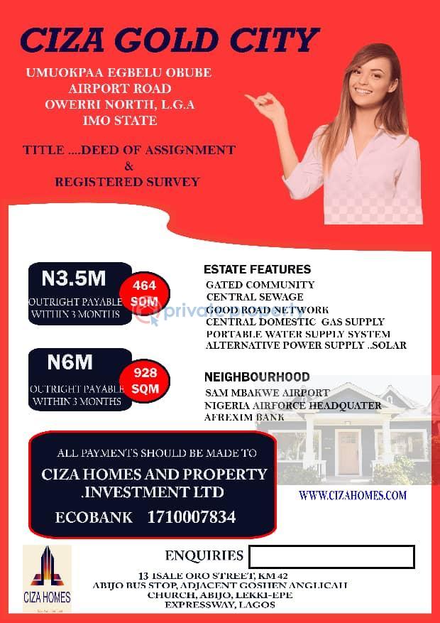 Land For Sale Mountain View Estate Located At New Market Onyeama