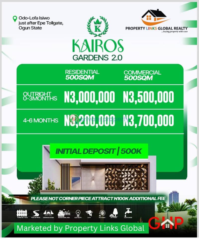Mixed use Land For Sale Kairos Garden 2.0 Odo Lofa Isiwo Close To Epe Toll Gate Ijebu Ode Ogun - 5