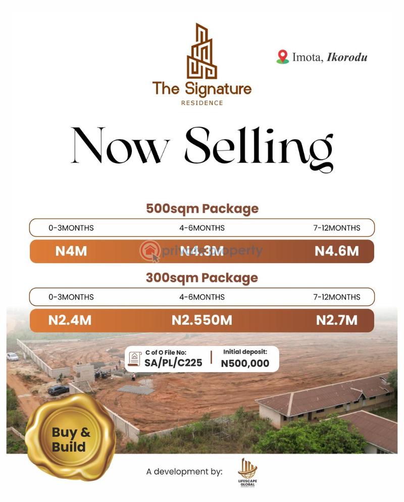 Affordable land in a built up location - 2 Land For Sale The Signature Residence Located At Emurem Imota Ikorodu Lagos - 2