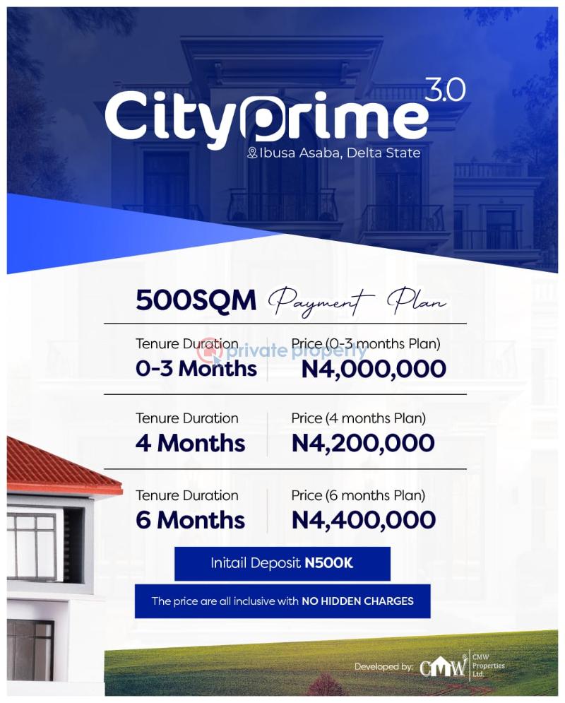 Residential Land For Sale City Prime Estate Ibusa Close To Admiralty University Asaba Delta - 4