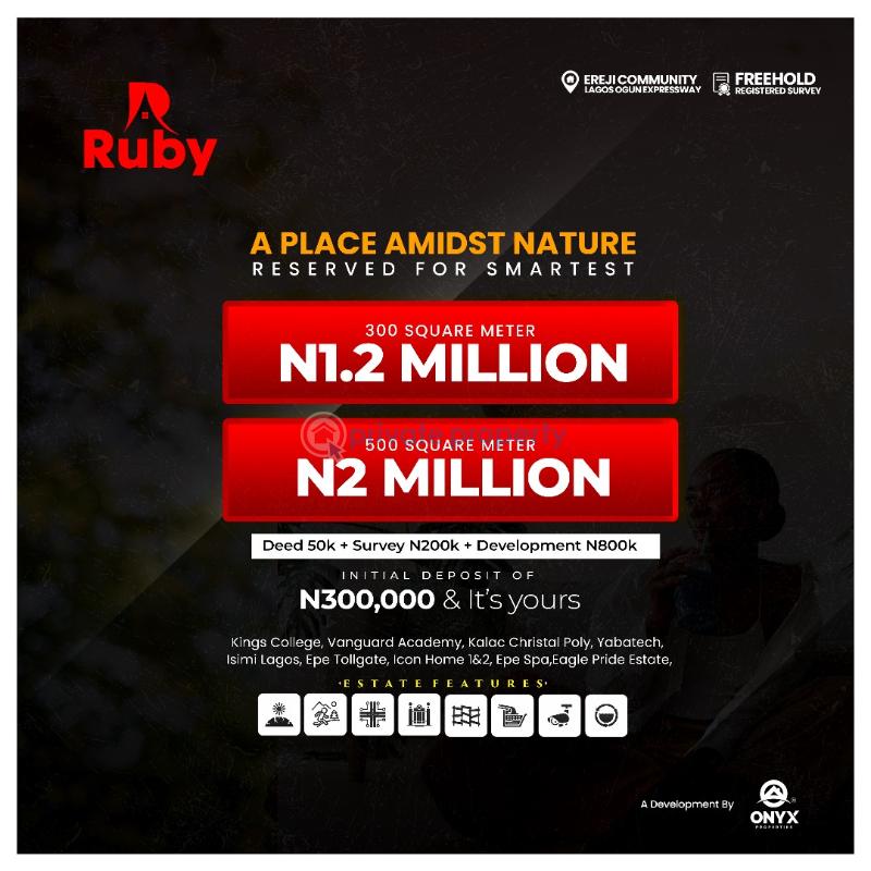 Residential Land For Sale Ruby Estate Is Situated In A Rapidly Developing Area Epe Lagos