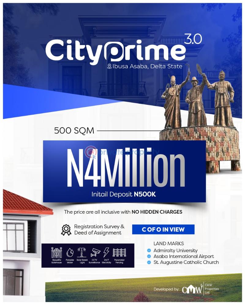 Residential Land For Sale City Prime Estate Ibusa Close To Admiralty University Asaba Delta - 3