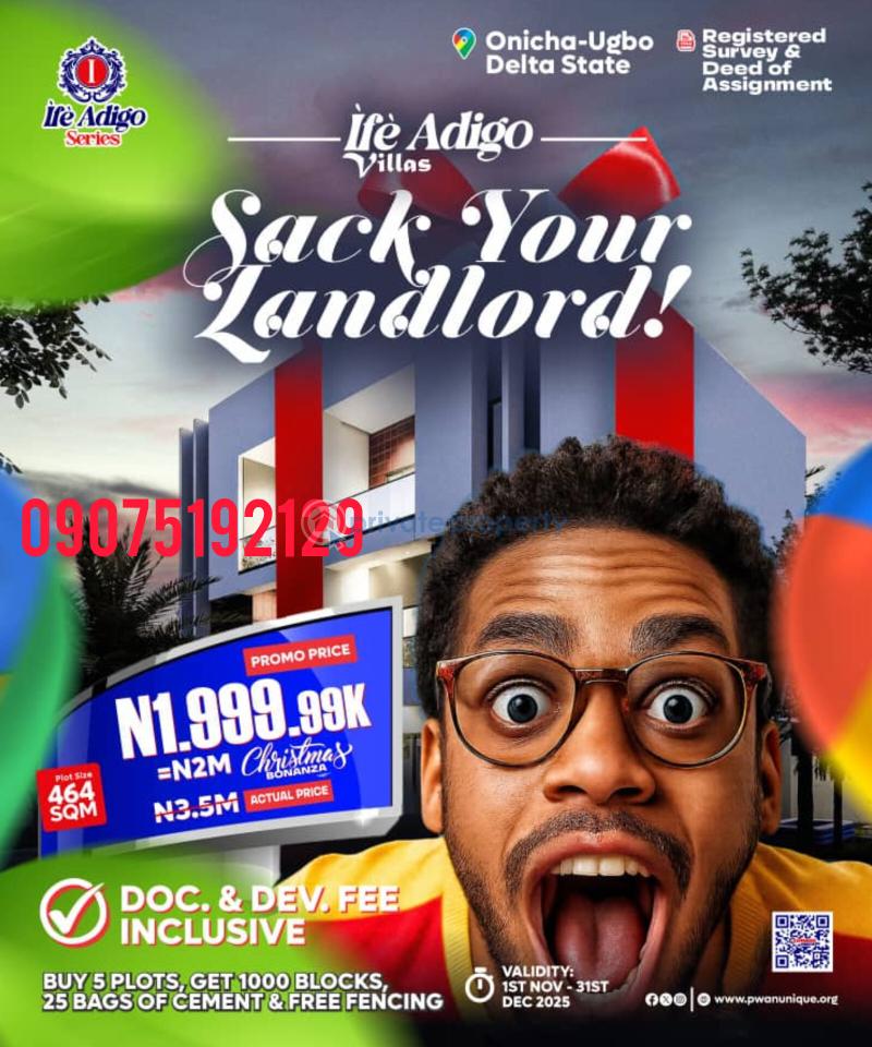 Land For Sale Onicha Ugbo Aniocha Delta