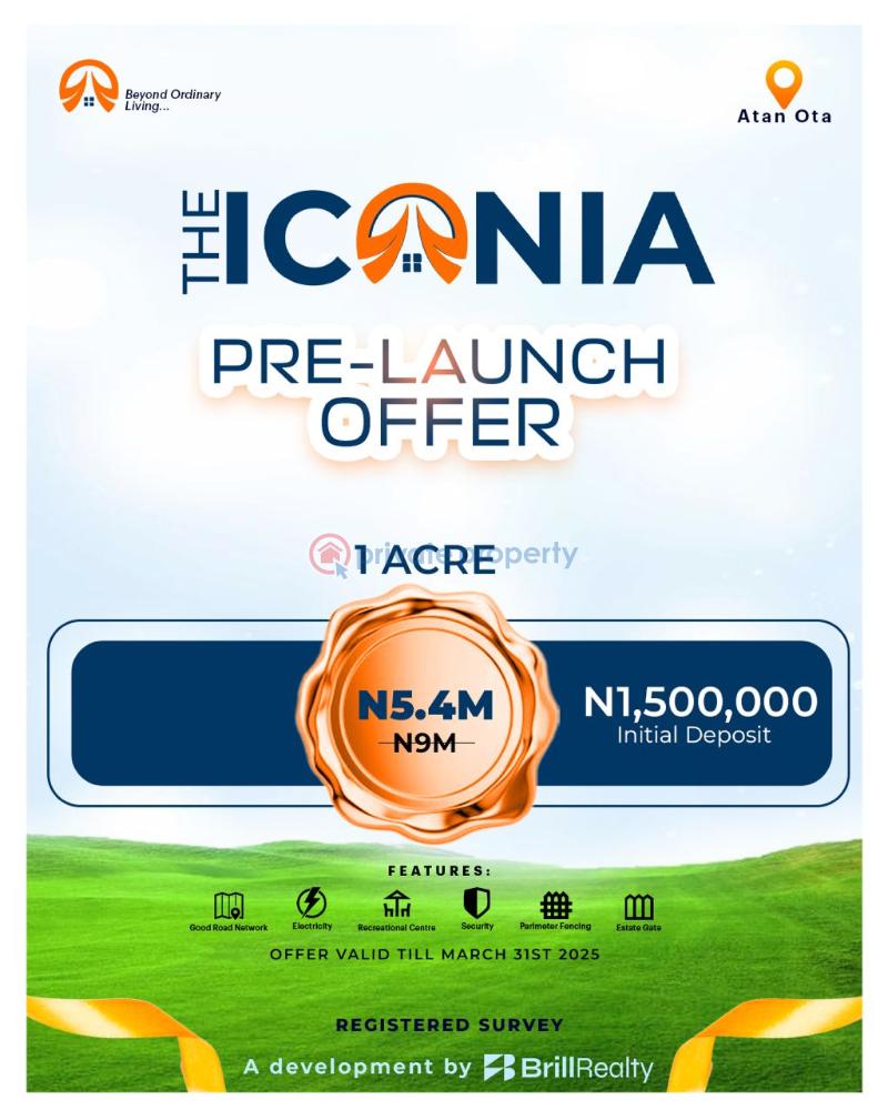 Residential Land For Sale Winners Chapel (canaanland, The Ark Project) * The Bells University * Covenant University * Nigeria Distilleries Limited * Indomie Factory * Nestle Company * Honda Car Manufacturing Company * Idiroko Border And Many Other Ota Ogun - 0