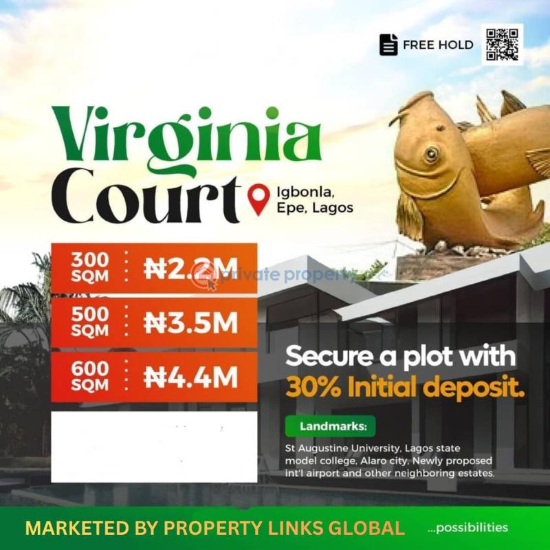 Mixed use Land For Sale Land For Sale Directly Facing The Road At Igbonla Epe Lagos